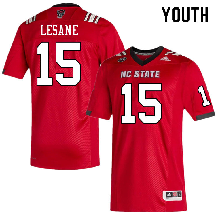 Youth #15 Keyon Lesane NC State Wolfpack College Football Jerseys Sale-Red - Click Image to Close